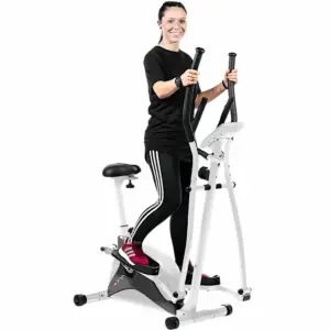 AsVIVA 2in1 Crosstrainer & Heimtrainer C16 mit Komfortsitz und 12 kg Schwungmasse