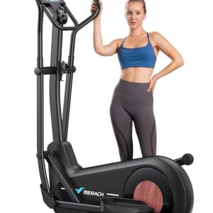 MERACH stromloser Selfpowered Crosstrainer mit 47 cm Schrittlänge und 180 kg Belastbarkeit